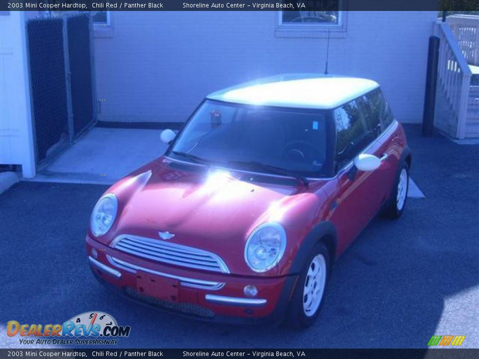 2003 Mini Cooper Hardtop Chili Red / Panther Black Photo #8