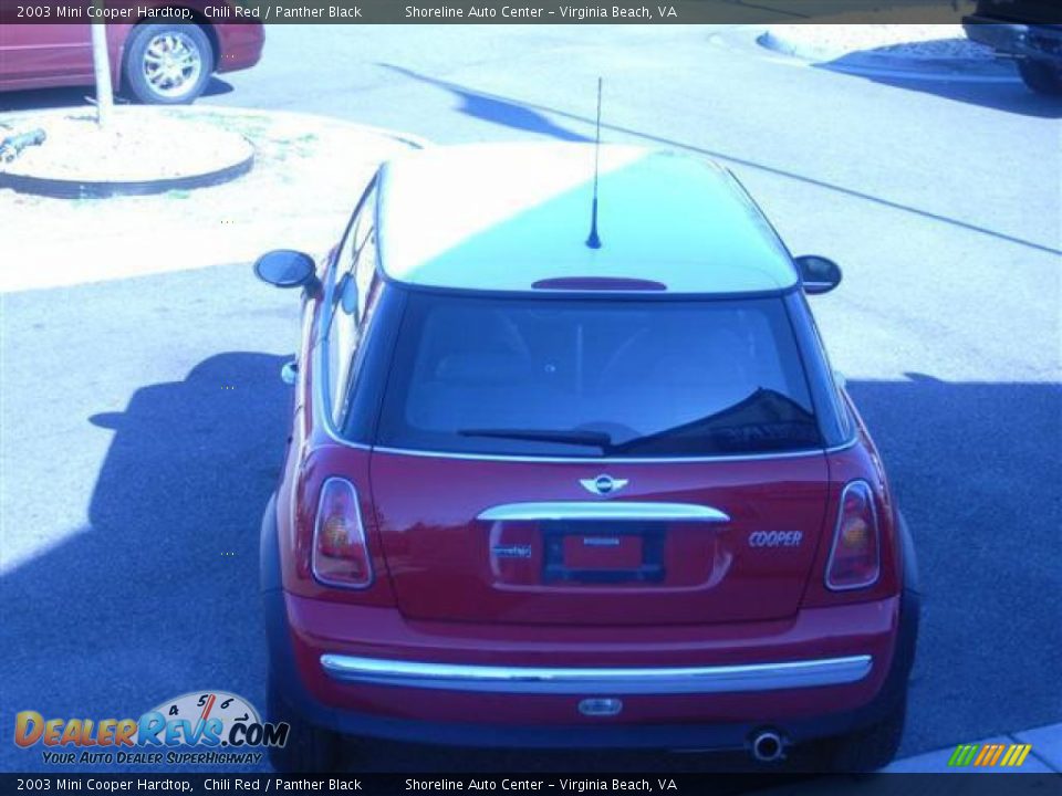 2003 Mini Cooper Hardtop Chili Red / Panther Black Photo #9