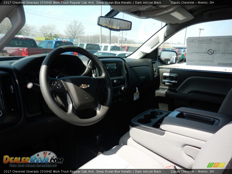 2017 Chevrolet Silverado 2500HD Work Truck Regular Cab 4x4 Deep Ocean Blue Metallic / Dark Ash/Jet Black Photo #7