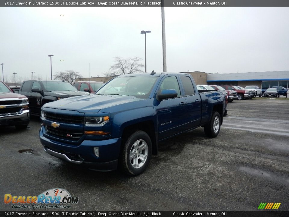 2017 Chevrolet Silverado 1500 LT Double Cab 4x4 Deep Ocean Blue Metallic / Jet Black Photo #1