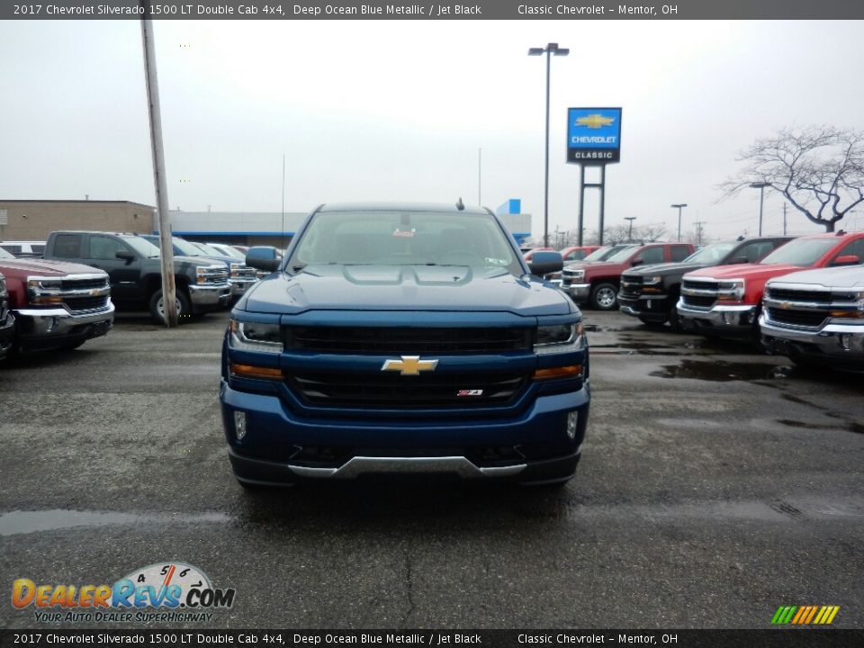 2017 Chevrolet Silverado 1500 LT Double Cab 4x4 Deep Ocean Blue Metallic / Jet Black Photo #2