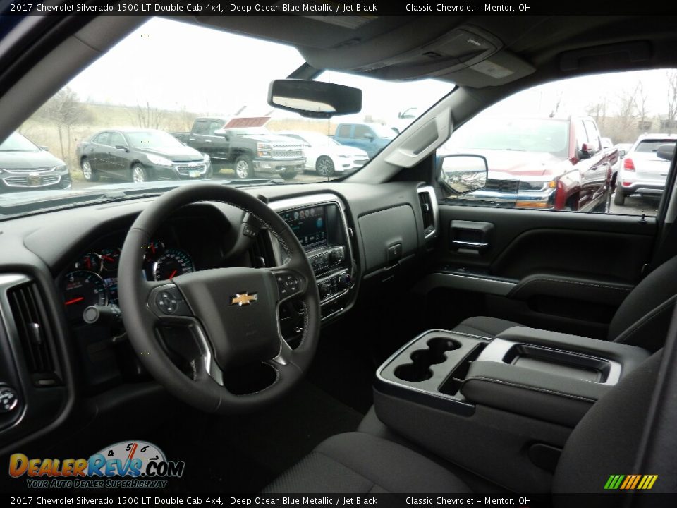 2017 Chevrolet Silverado 1500 LT Double Cab 4x4 Deep Ocean Blue Metallic / Jet Black Photo #7