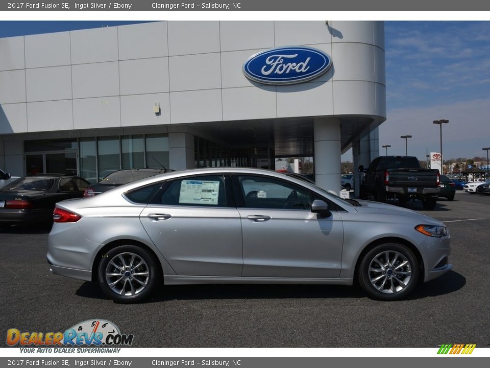 2017 Ford Fusion SE Ingot Silver / Ebony Photo #2