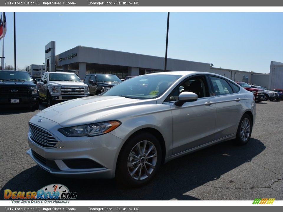 2017 Ford Fusion SE Ingot Silver / Ebony Photo #3