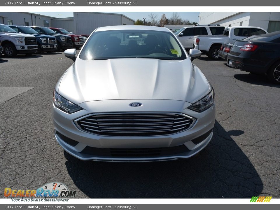 2017 Ford Fusion SE Ingot Silver / Ebony Photo #4