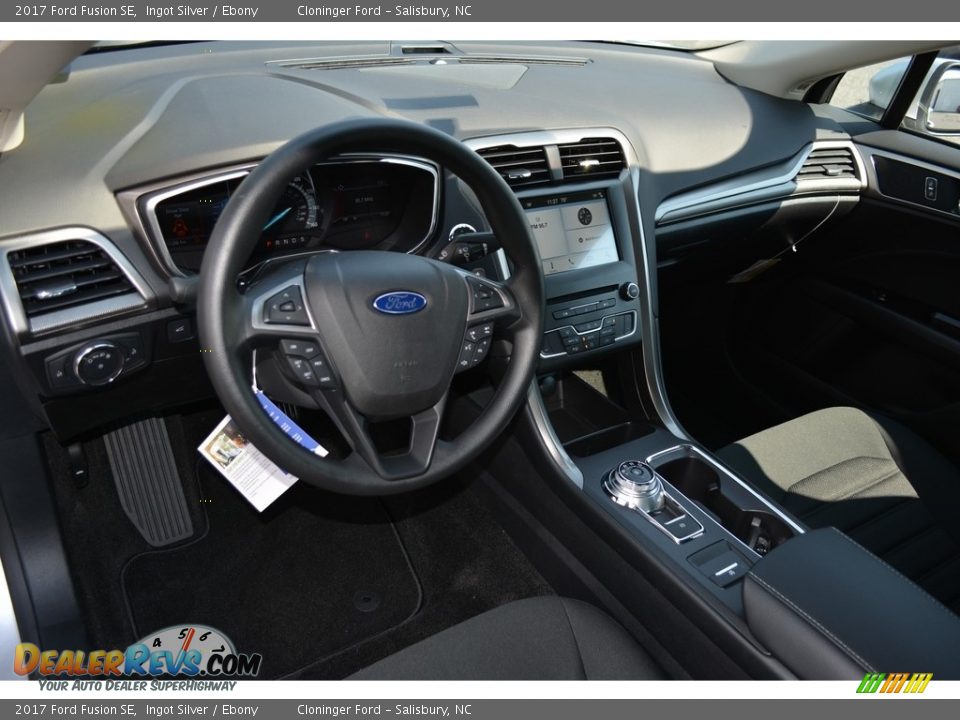 2017 Ford Fusion SE Ingot Silver / Ebony Photo #7