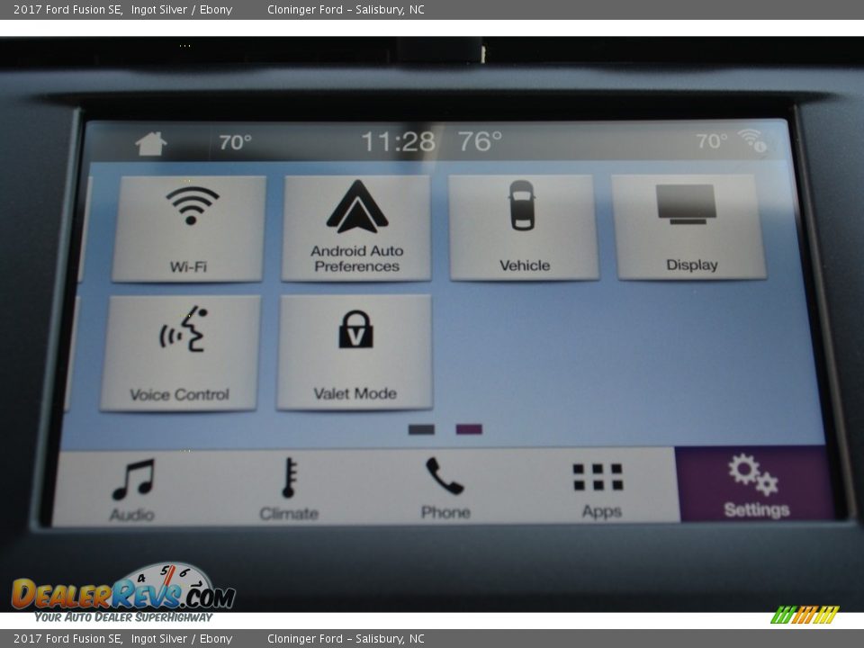 2017 Ford Fusion SE Ingot Silver / Ebony Photo #12