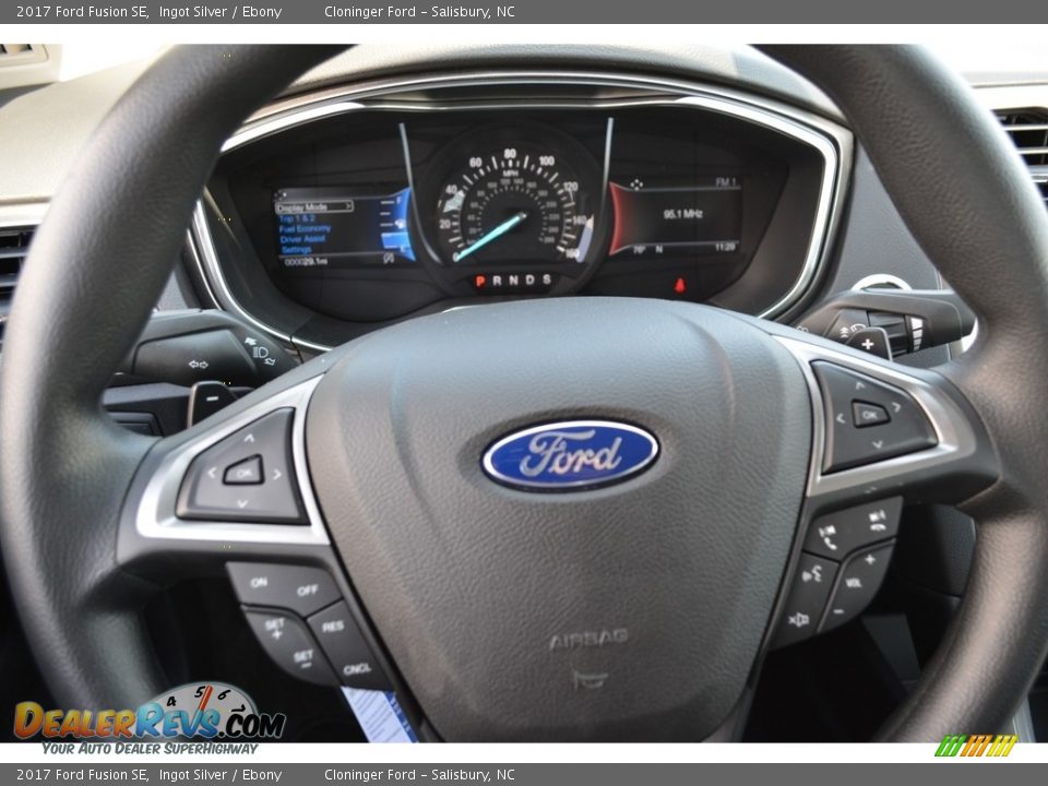 2017 Ford Fusion SE Ingot Silver / Ebony Photo #16