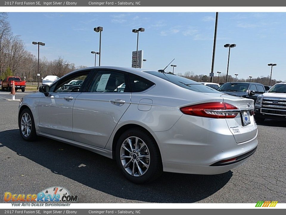 2017 Ford Fusion SE Ingot Silver / Ebony Photo #20