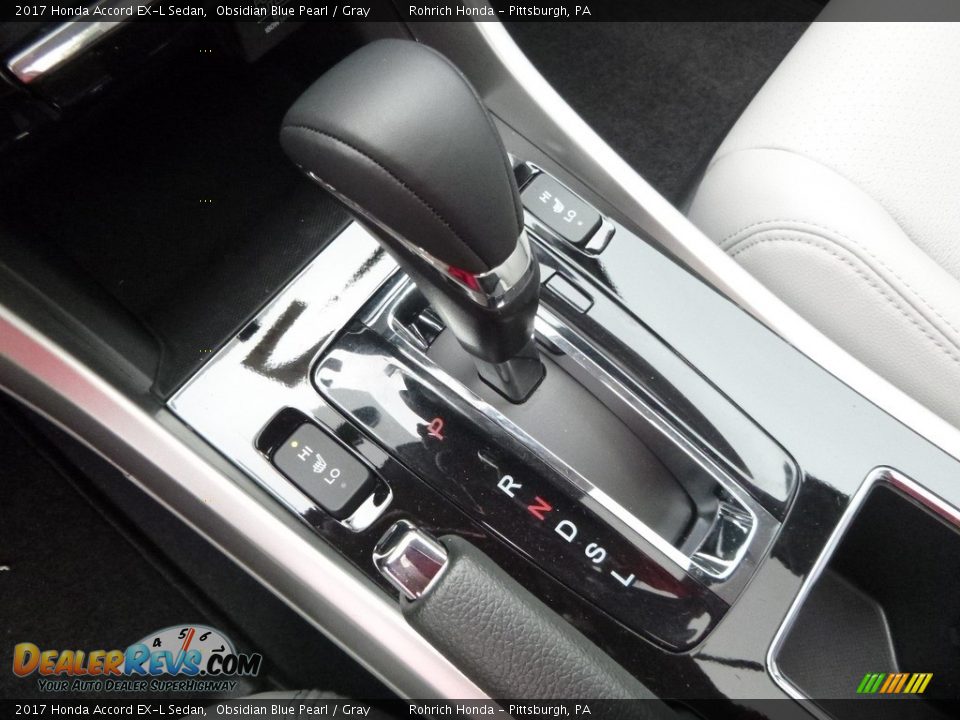 2017 Honda Accord EX-L Sedan Obsidian Blue Pearl / Gray Photo #12