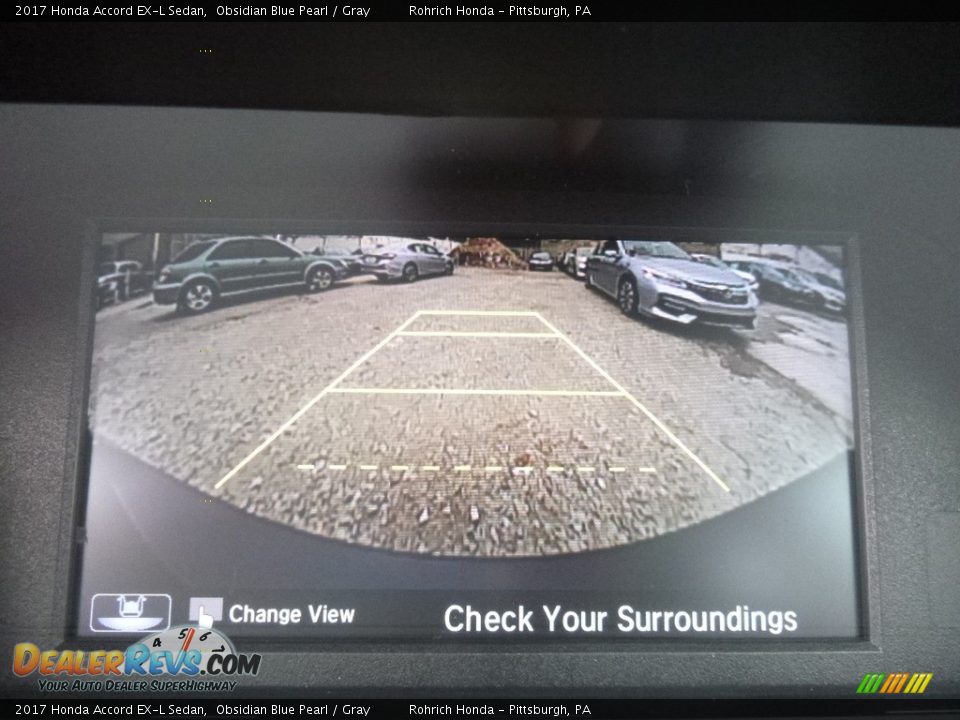 2017 Honda Accord EX-L Sedan Obsidian Blue Pearl / Gray Photo #14