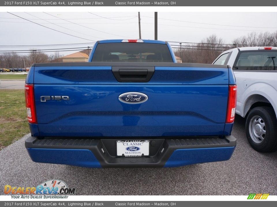 2017 Ford F150 XLT SuperCab 4x4 Lightning Blue / Black Photo #3