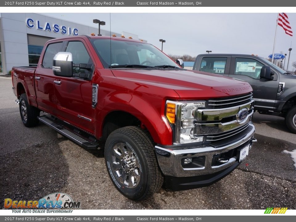 2017 Ford F250 Super Duty XLT Crew Cab 4x4 Ruby Red / Black Photo #1