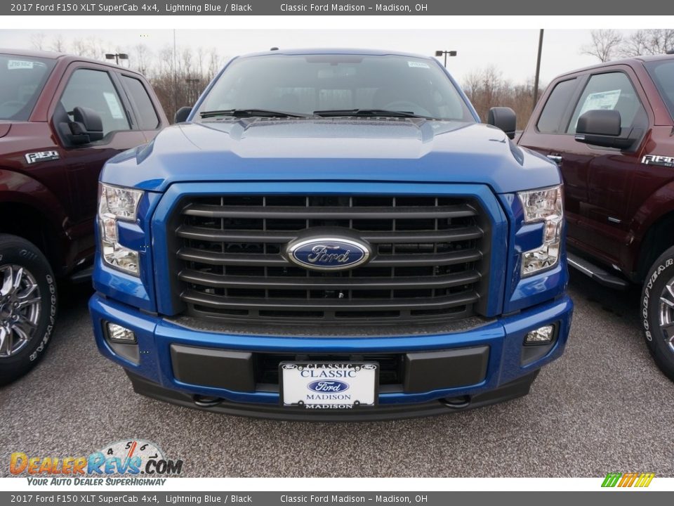 2017 Ford F150 XLT SuperCab 4x4 Lightning Blue / Black Photo #2