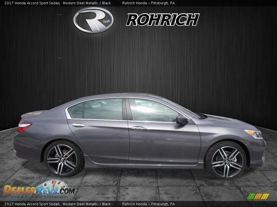 2017 Honda Accord Sport Sedan Modern Steel Metallic / Black Photo #2
