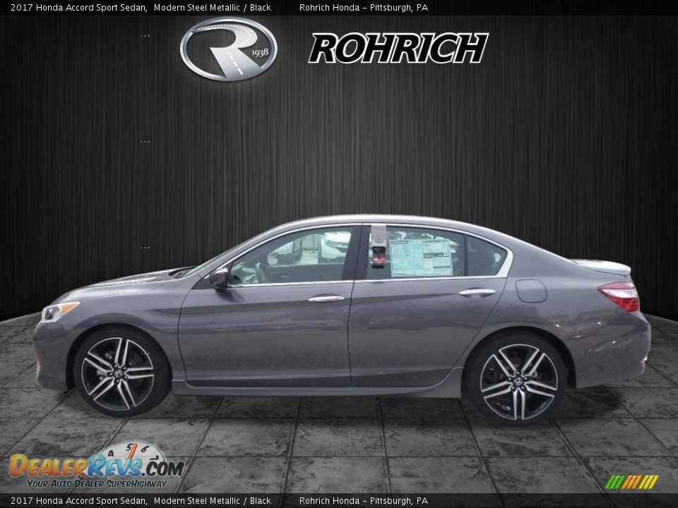 2017 Honda Accord Sport Sedan Modern Steel Metallic / Black Photo #3