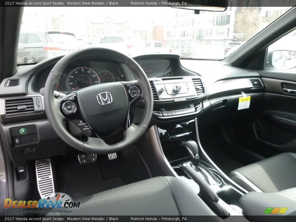 2017 Honda Accord Sport Sedan Modern Steel Metallic / Black Photo #8