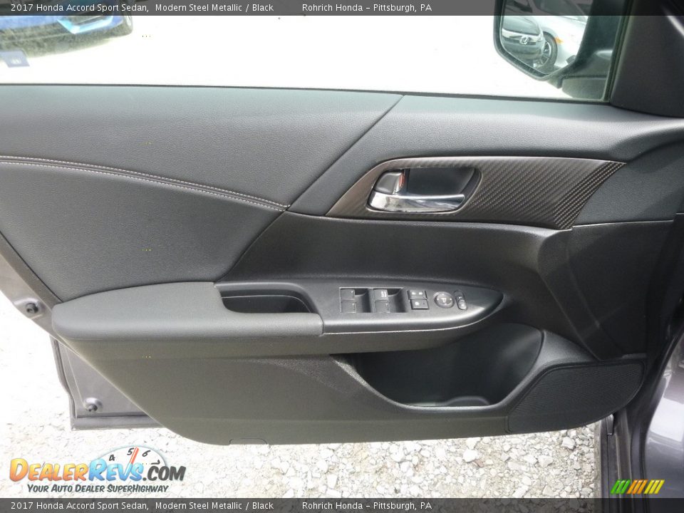 2017 Honda Accord Sport Sedan Modern Steel Metallic / Black Photo #9