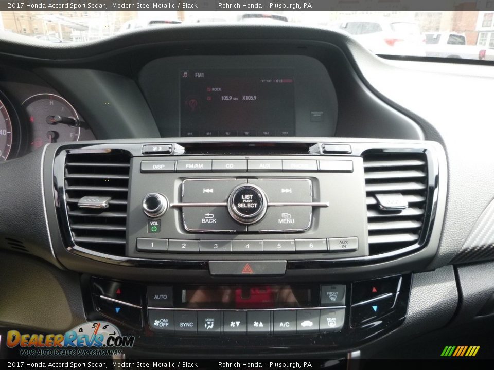 2017 Honda Accord Sport Sedan Modern Steel Metallic / Black Photo #13