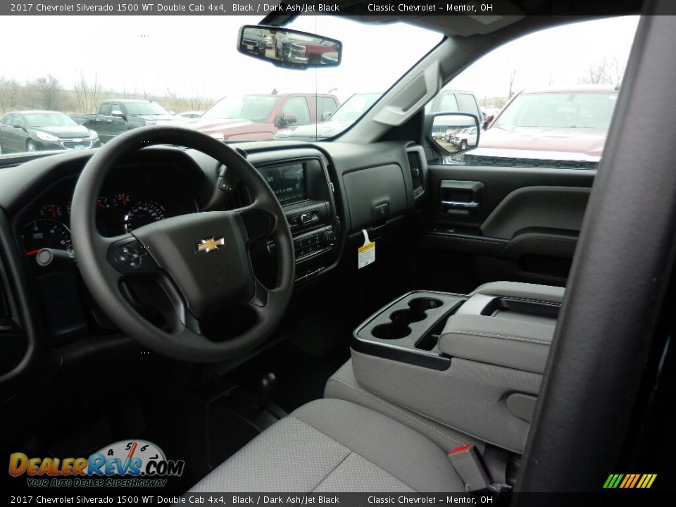 2017 Chevrolet Silverado 1500 WT Double Cab 4x4 Black / Dark Ash/Jet Black Photo #7