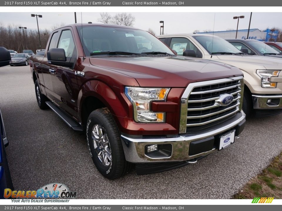2017 Ford F150 XLT SuperCab 4x4 Bronze Fire / Earth Gray Photo #1