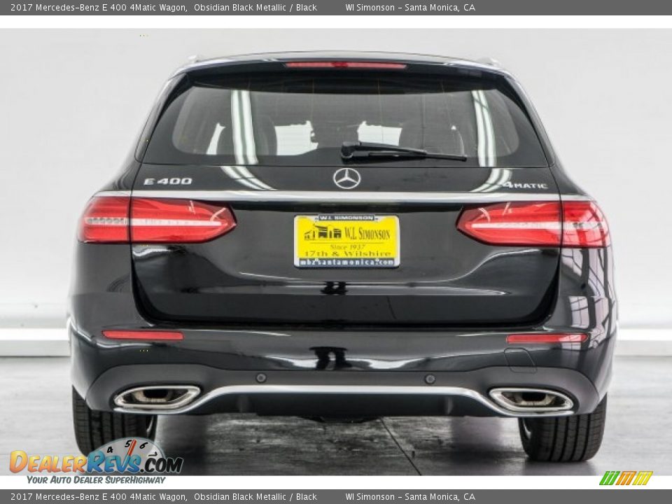 2017 Mercedes-Benz E 400 4Matic Wagon Obsidian Black Metallic / Black Photo #4
