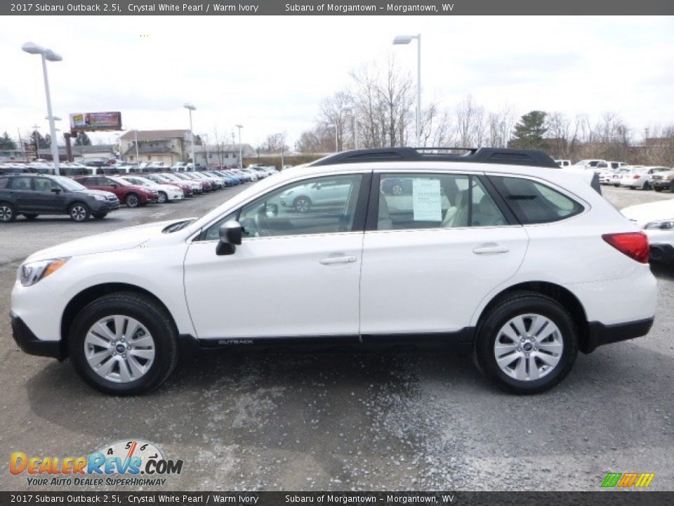 2017 Subaru Outback 2.5i Crystal White Pearl / Warm Ivory Photo #6