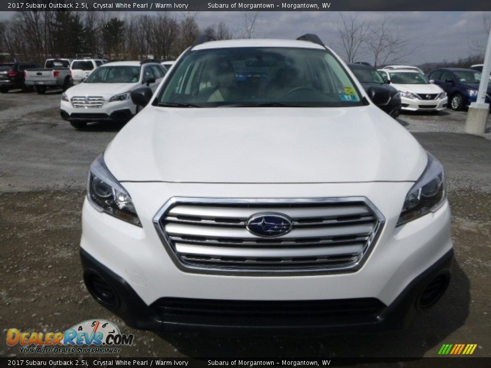 2017 Subaru Outback 2.5i Crystal White Pearl / Warm Ivory Photo #8