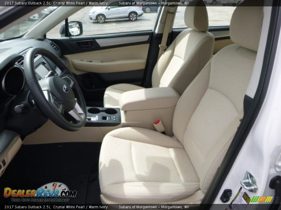 2017 Subaru Outback 2.5i Crystal White Pearl / Warm Ivory Photo #15