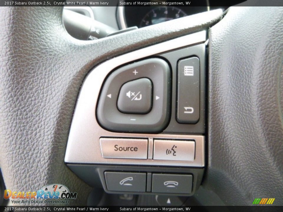 2017 Subaru Outback 2.5i Crystal White Pearl / Warm Ivory Photo #21