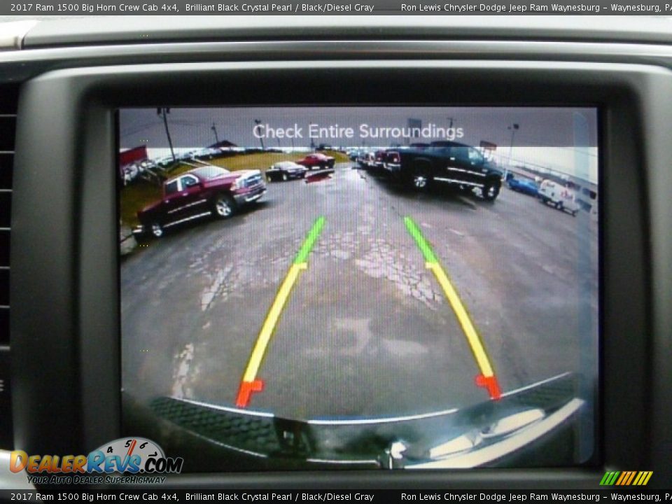 2017 Ram 1500 Big Horn Crew Cab 4x4 Brilliant Black Crystal Pearl / Black/Diesel Gray Photo #19