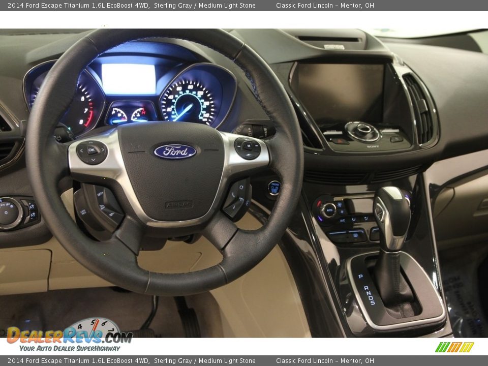 2014 Ford Escape Titanium 1.6L EcoBoost 4WD Sterling Gray / Medium Light Stone Photo #6