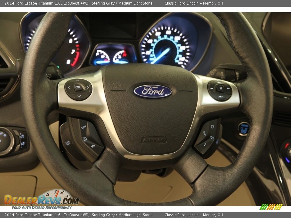 2014 Ford Escape Titanium 1.6L EcoBoost 4WD Sterling Gray / Medium Light Stone Photo #7