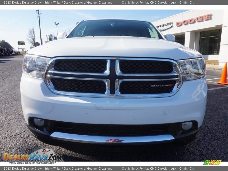 2013 Dodge Durango Crew Bright White / Dark Graystone/Medium Graystone Photo #2