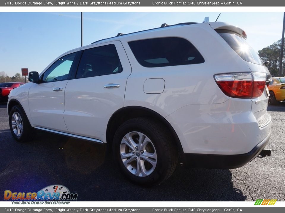 2013 Dodge Durango Crew Bright White / Dark Graystone/Medium Graystone Photo #5