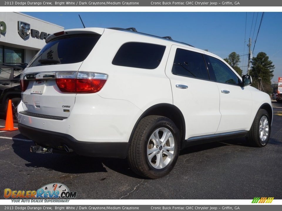 2013 Dodge Durango Crew Bright White / Dark Graystone/Medium Graystone Photo #7