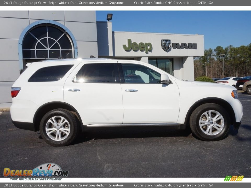 2013 Dodge Durango Crew Bright White / Dark Graystone/Medium Graystone Photo #8