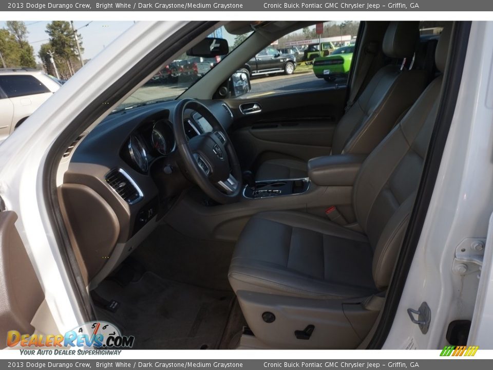 2013 Dodge Durango Crew Bright White / Dark Graystone/Medium Graystone Photo #9