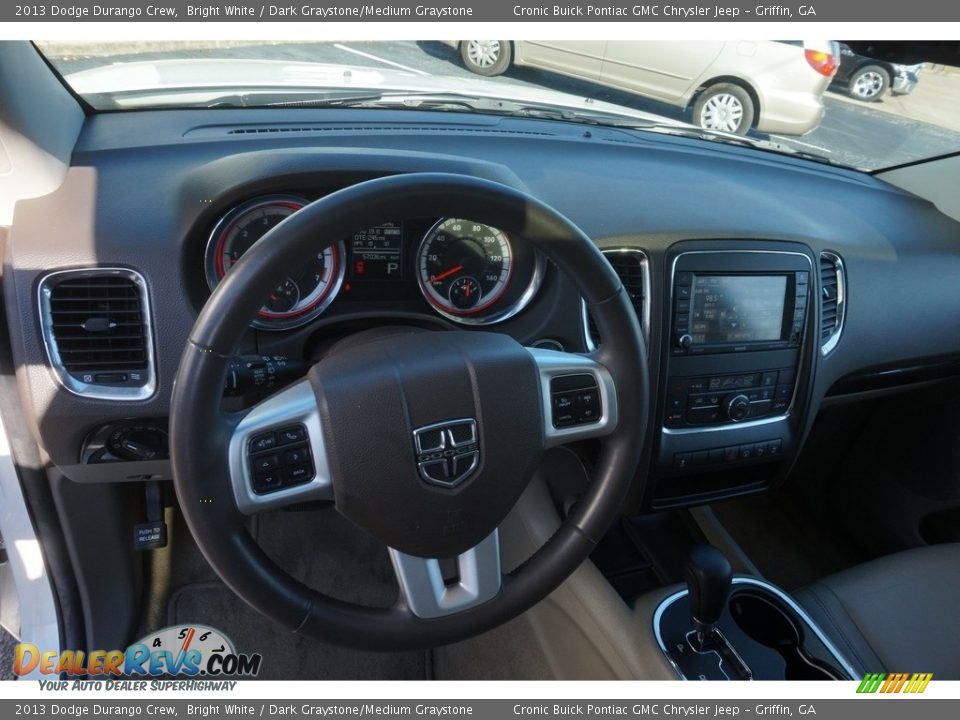 2013 Dodge Durango Crew Bright White / Dark Graystone/Medium Graystone Photo #10