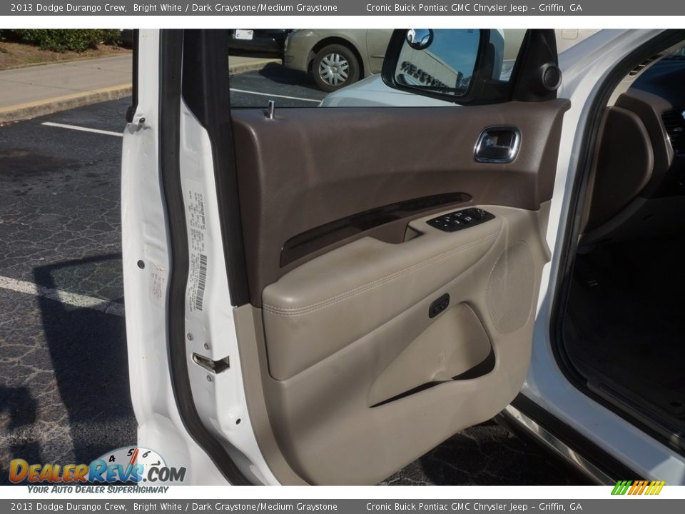 2013 Dodge Durango Crew Bright White / Dark Graystone/Medium Graystone Photo #12