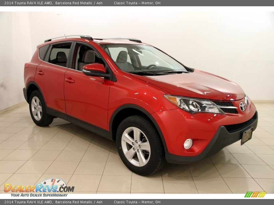 2014 Toyota RAV4 XLE AWD Barcelona Red Metallic / Ash Photo #1