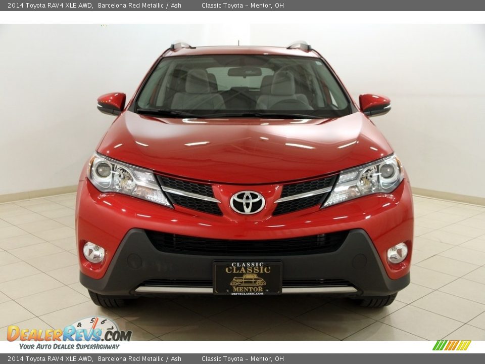 2014 Toyota RAV4 XLE AWD Barcelona Red Metallic / Ash Photo #2