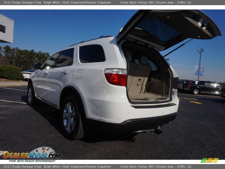 2013 Dodge Durango Crew Bright White / Dark Graystone/Medium Graystone Photo #18