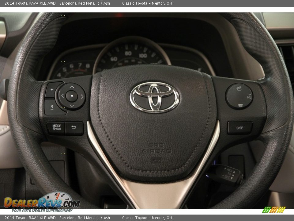 2014 Toyota RAV4 XLE AWD Barcelona Red Metallic / Ash Photo #7