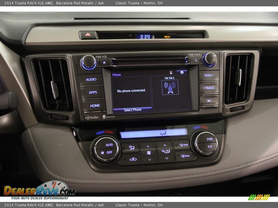 2014 Toyota RAV4 XLE AWD Barcelona Red Metallic / Ash Photo #9