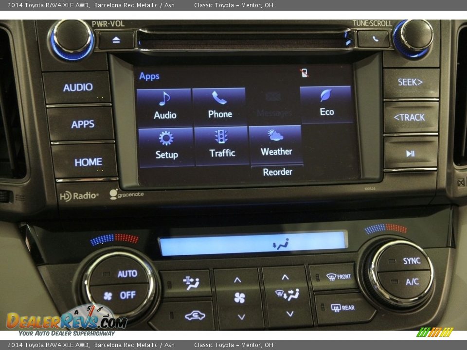 2014 Toyota RAV4 XLE AWD Barcelona Red Metallic / Ash Photo #10