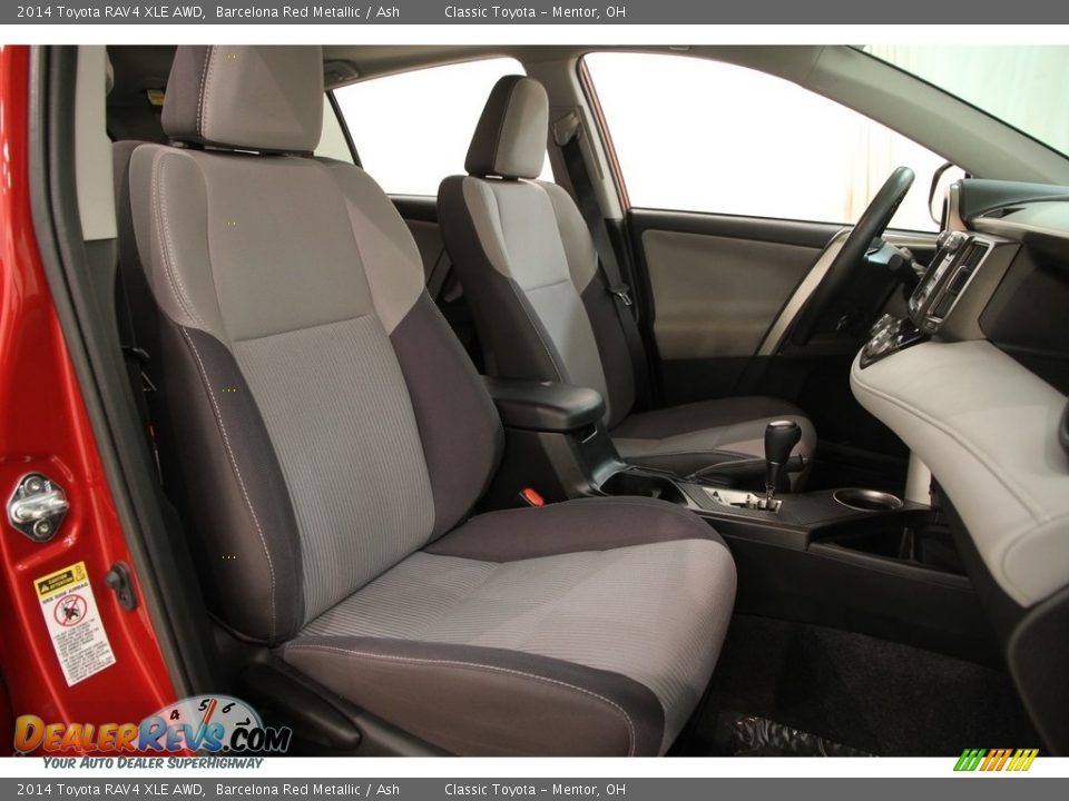 2014 Toyota RAV4 XLE AWD Barcelona Red Metallic / Ash Photo #14