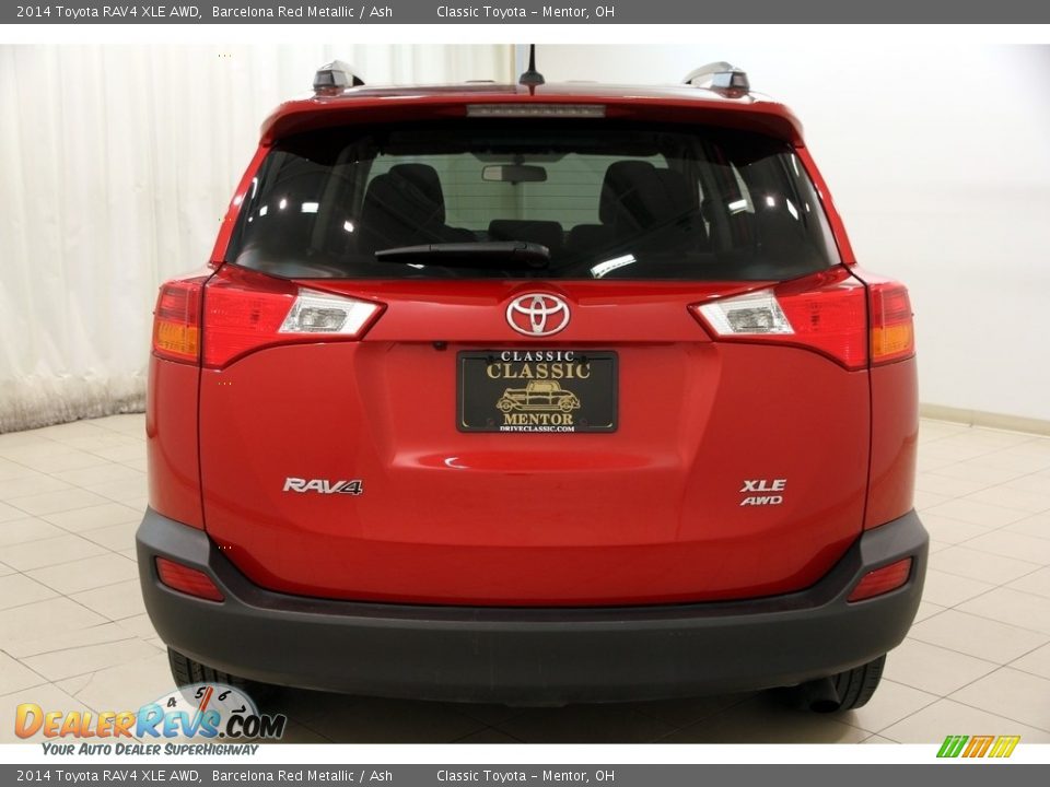 2014 Toyota RAV4 XLE AWD Barcelona Red Metallic / Ash Photo #18
