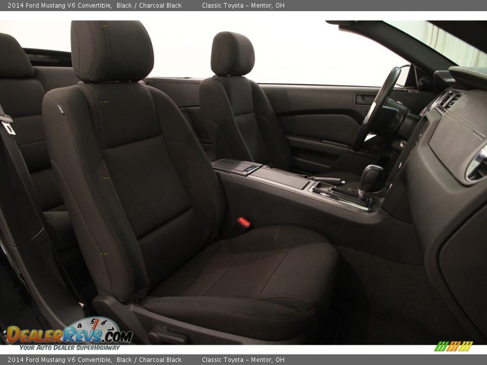 2014 Ford Mustang V6 Convertible Black / Charcoal Black Photo #18