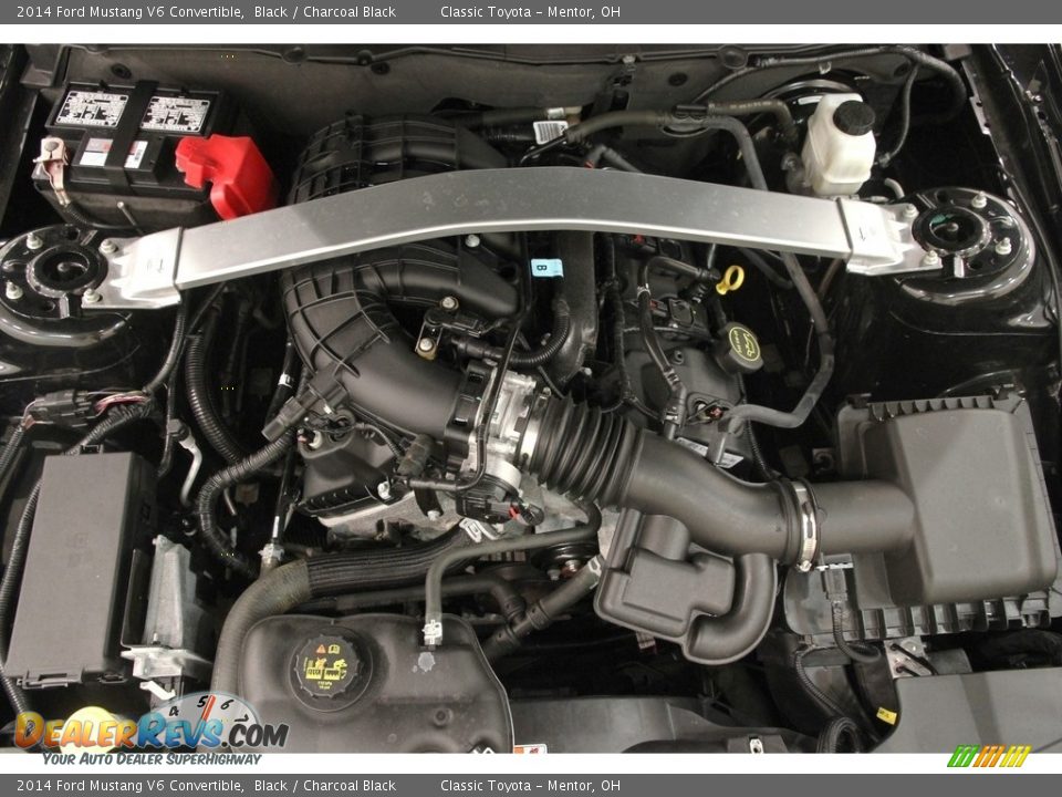 2014 Ford Mustang V6 Convertible Black / Charcoal Black Photo #23